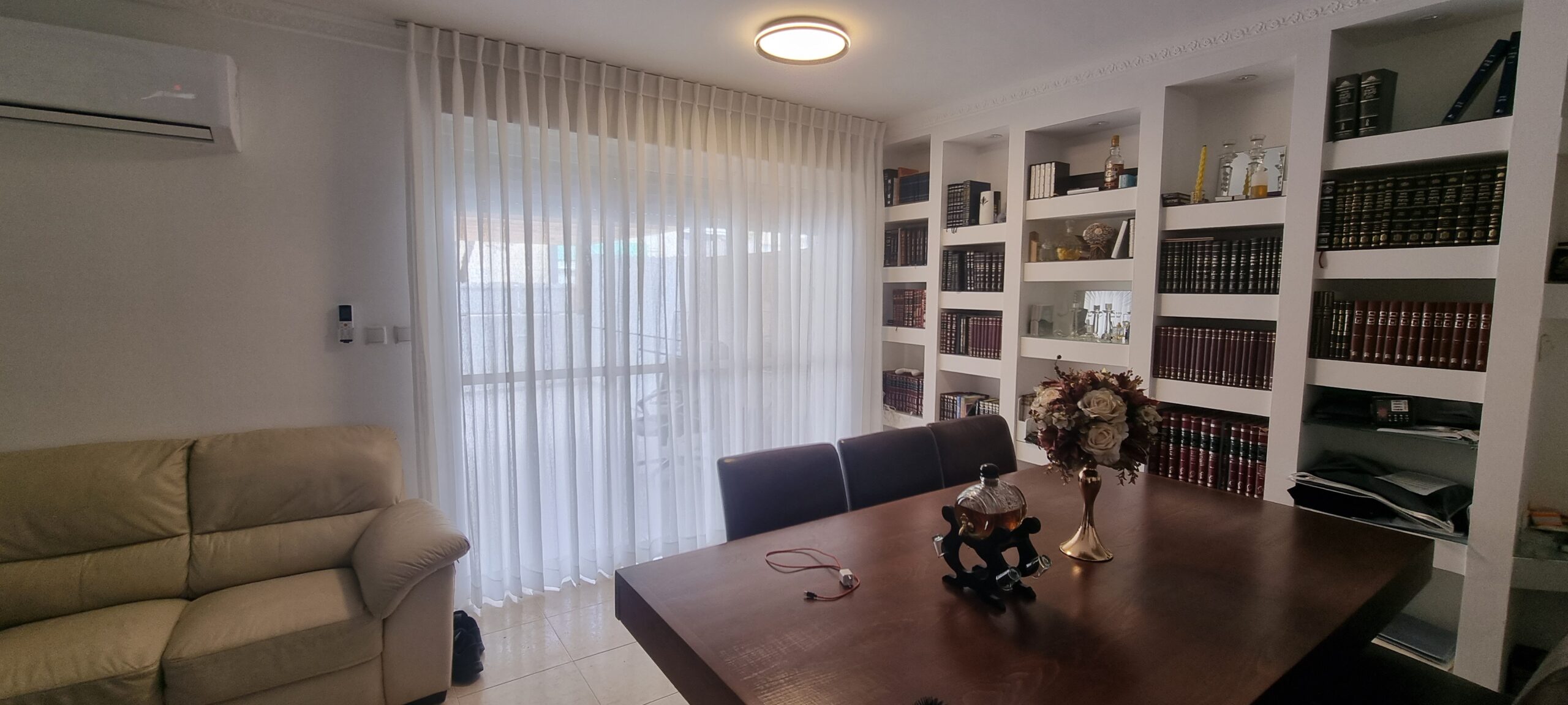 וילון בד פשתן
